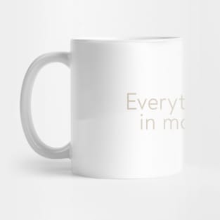 Everything in Moderation Mug